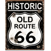 old-route-66-tin-sign-weathered